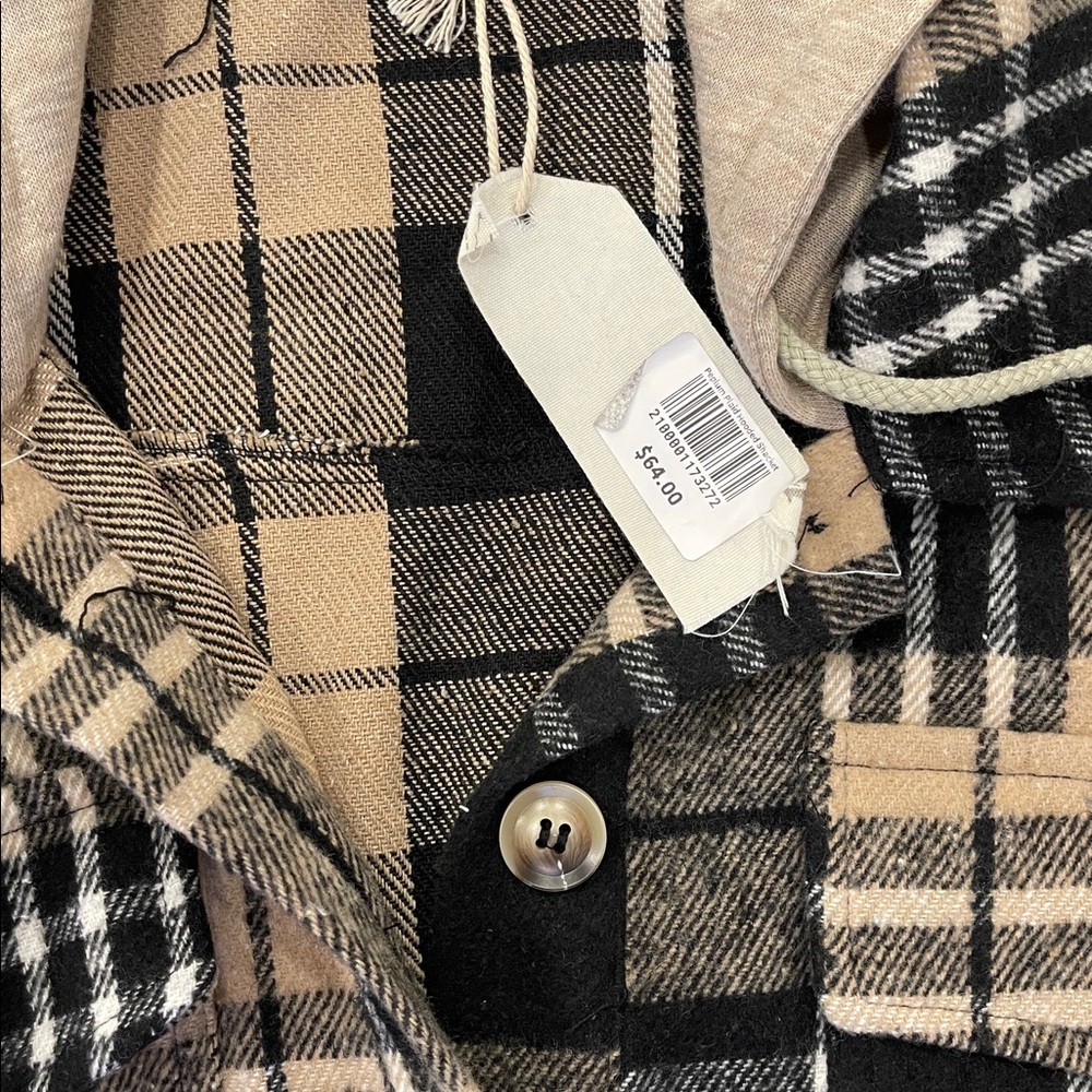 Plaid Hooded Jacket - Picture 3 of 3